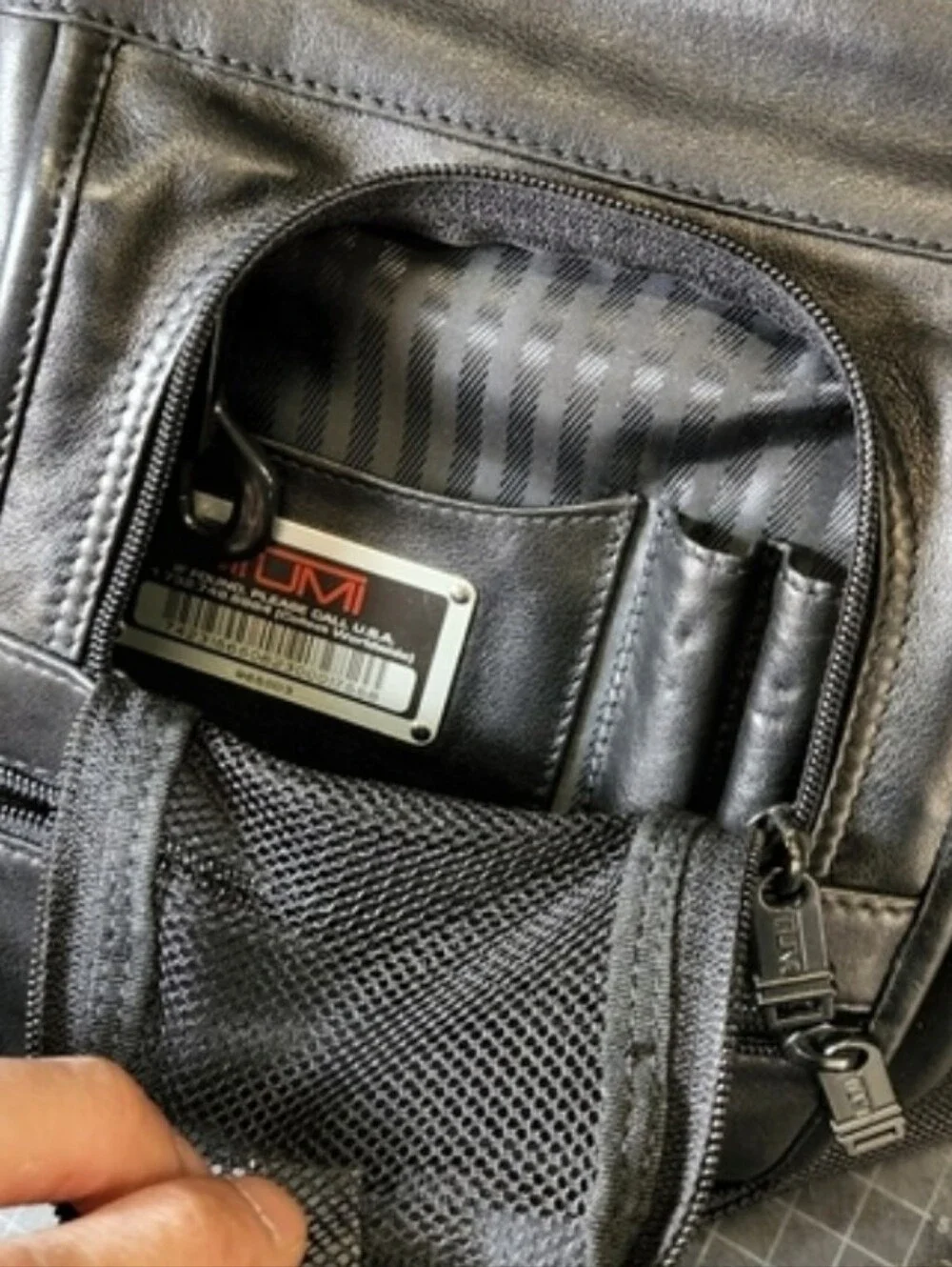 Tumi Nappa Leather Travel Bag